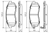 Тормозные колодки дисковые SUZUKI / NISSAN SX4, Tiida, Juke, Cube 1,5-1,9 06- BOSCH 0986494337 (фото 7)