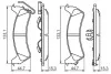 Тормозные колодки JEEP Grand Cherokee задняя сторона 96-98 BOSCH 0986494348 (фото 1)