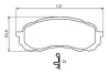 Гальмівні колодки дискові SUBARU Impreza 1,5-1,6 00-07 0986494373