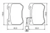 Тормозные колодки дисковые Alfa Romeo 159 передняя сторона BOSCH 0986494402 (фото 5)