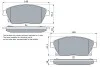 Гальмівні колодки дискові CHEVROLET/OPEL Cruze/Orlando/Astra J "F "16 "09>> BOSCH 0986494434 (фото 5)