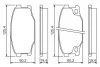 КОЛОДКИ ТОРМОЗНЫЕ Mitsubishi Canter FE Front / Rear BOSCH 0986494442 (фото 1)