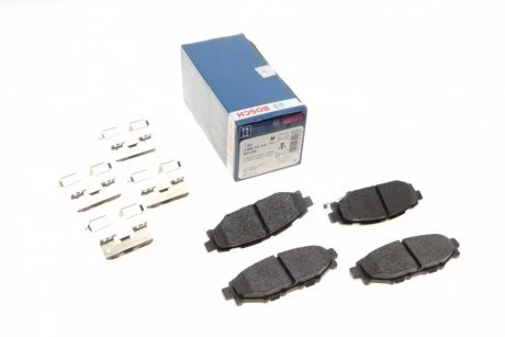 Тормозные колодки дисковые SUBARU Forester / Legacy / Impreza / Outback задняя сторона 03 - BOSCH 0986494444