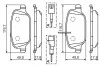 Тормозные колодки ALFA ROMEO Giulietta задняя сторона 10 - BOSCH 0986494466 (фото 7)