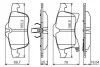 Гальмівні колодки дискові перед. Opel Astra H/Meriva 03- BOSCH 0 986 494 513 (фото 7)