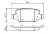 Тормозные колодки дисковые MERCEDES A (W168, W169) / B (W245) / Vaneo задняя сторона 98 - BOSCH 0986494569 (фото 5)