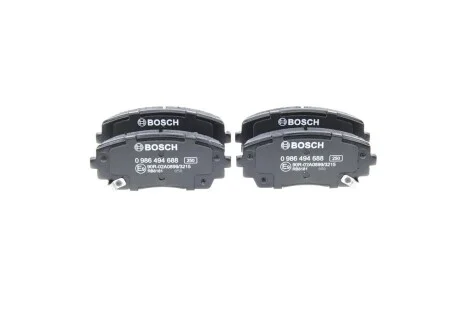 Гальмівні колодки дискові BOSCH 0986494688
