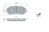 Тормозные колодки дисковые RENAULT Espace / Megane / Grandtour / Talisman передняя сторона BOSCH 0986494722 (фото 5)