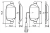 Тормозные колодки дисковые FIAT 500 / Panda / Panda / Idea задняя сторона BOSCH 0986494779 (фото 7)