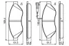 Тормозные колодки дисковые CITRON / FIAT / PEUGEOT передняя сторона BOSCH 0986494798 (фото 7)