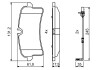 Тормозные колодки дисковые PORSCHE Macan задняя сторона 14 - BOSCH 0986494842 (фото 7)