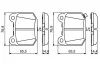 Тормозные колодки дисковые SUBARU Forester задняя сторона 12 - BOSCH 0986494865 (фото 7)