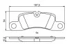 Тормозные колодки дисковые PORSCHE Cayenne || задняя сторона 10 - BOSCH 0986494869 (фото 7)