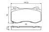 Гальмівні колодки дискові CHRYSLER/JEEP 300C/Grand Cherokee SRT "F "04-10 BOSCH 0986494870 (фото 8)