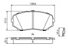 Тормозные колодки дисковые MAZDA CX-7 / CX-9 передняя сторона BOSCH 0986494879 (фото 7)