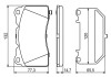 Гальмівні дискові колодки TESLA Model S \'\' F BOSCH 0986494880 (фото 7)