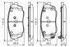 Гальмівні колодки дискові MAZDA 6 1.8 - 07 PR2 BOSCH 0986495087 (фото 1)