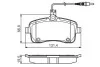 Тормозные колодки дисковые PEUGEOT 407 передняя сторона 1,6-2,0 04 -10 PR2 BOSCH 0986495091 (фото 1)
