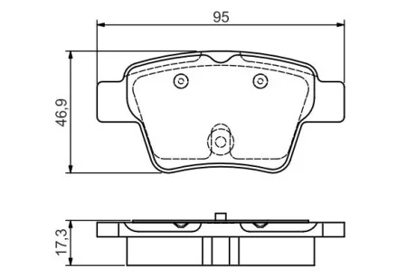 Гальмівні колодки дискові PR2 - заміна на 0986494099 BOSCH 0986495092 (фото 1)