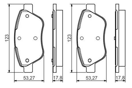 Гальмівні колодки дискові BOSCH 0986495102 (фото 1)