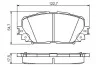Гальмівні колодки дискові TOYOTA Yaris/Prius \'\'F "06>> PR2 BOSCH 0986495109 (фото 1)
