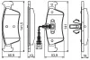 Тормозные колодки дисковые VW Transporter / Multivan задняя сторона 03 - PR2 BOSCH 0986495115 (фото 1)