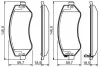 Тормозные колодки дисковые CHRYSLER / JEEP Voyager / Cherokee передняя сторона 01-08 PR2 BOSCH 0986495117 (фото 1)