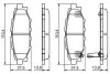 Гальмівні колодки дискові SUBARU Forester / Legacy / Impreza / Outback 03 - PR2 BOSCH 0986495119 (фото 1)