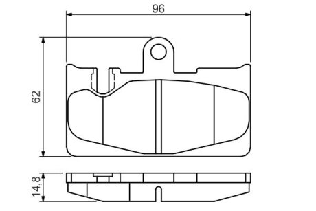 ДИСКОВI КОЛОДКИ ЗАДНI BOSCH 0 986 495 139 (фото 1)