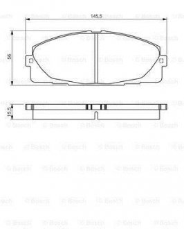 ГАЛЬМІВНІ КОЛОДКИ, ДИСКОВІ BOSCH 0 986 495 152