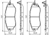 Гальмівні колодки дискові Subaru Legacy Outback Tribeca BOSCH 0986495156 (фото 1)