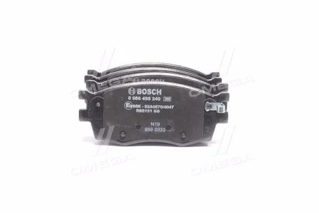Тормозные колодки дисковые HYUDNAI / KIA Accent / i20 / Rio передняя сторона 05 -11 PR2 BOSCH 0986495240 (фото 1)