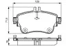 Тормозные колодки MB A / B W176 / W246 передняя сторона 11 - BOSCH 0986495298 (фото 5)