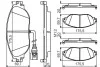 Комплект тормозных колодок с 4 шт. дисков BOSCH 0986495350 (фото 7)