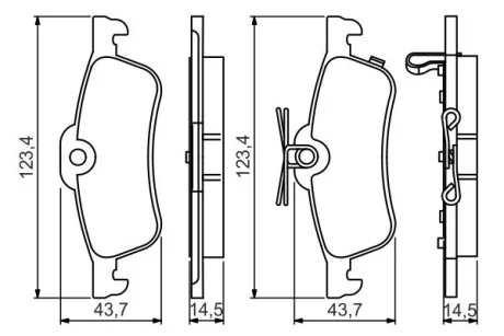 Фото 1 - тормозные колодки дисковые HONDA Civic задняя сторона 12 - BOSCH 0986495359 Тормозные колодки дисковые HONDA Civic задняя сторона 12 - BOSCH 0986495359 (фото 1)