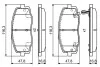 Тормозные колодки дисковые HYUNDAI/KIA i10/Picanto \'\'F "04>> BOSCH 0986495377 (фото 1)