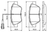 Тормозные колодки дисковые FIAT 500 передняя сторона 09 - BOSCH 0986495378 (фото 7)