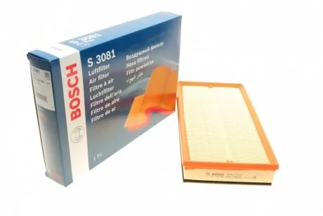 Воздушный фильтр 3081 AUDI / SEAT / SKODA / VW A3, TT, Leon, Toledo, Octavia, Bora, Golf, Jetta 98-06 BOSCH 1457433081