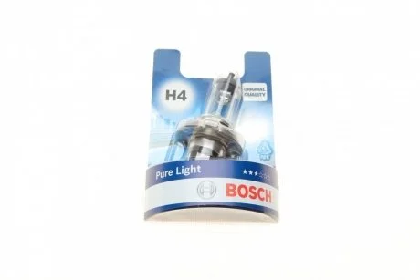 Лампа H4 60/55W 12V Pure Light блістер BOSCH 1987301001