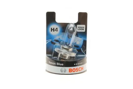 Лампа (упаковка-блістер 1шт) H4 12В 60/55Вт P43T Xenon Blue BOSCH 1987301010