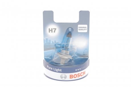 Лампа H7 55W 12V Pure Light блістер BOSCH 1987301012