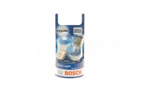 Лампа P21/4W 12V блістер 2 шт. BOSCH 1987301015