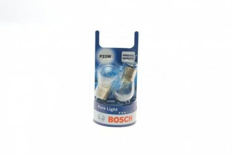 Лампа p21w 12v (блістер 2 шт.) (вир-во Bosch) BOSCH 1987301017