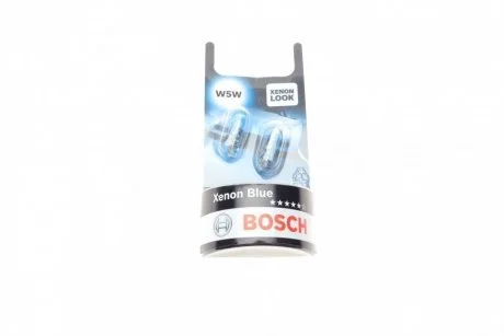 Лампа розжарювання w5w 12v 5w xenon blue BOSCH 1987301033