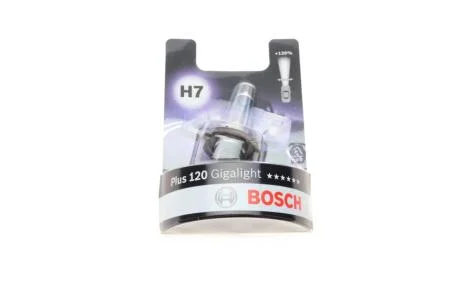 Лампа_ H7 55W 12V Gigalight Plus 120 блістер BOSCH 1987301110