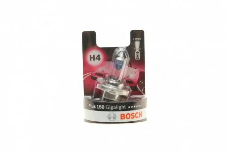 Лампа H4 60/55W 12V Gigalight Plus 150 блістер BOSCH 1987301136