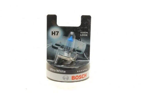 Лампочка H7 Ultra White (упаковка-блістер, 1 шт, 12В, 55Вт) BOSCH 1987301153