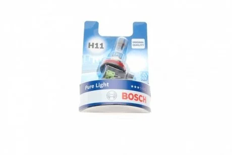 Лампа H11 55Вт 12В Pure Light в блістері BOSCH 1987301339