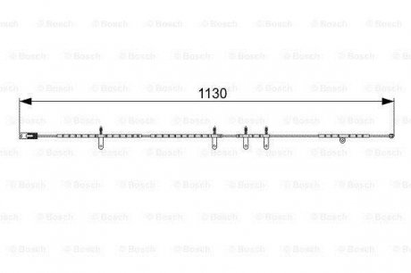 Датчик износа тормозных колодок 1130mm MINI передняя сторона 1,4-1,6 01 -08 BOSCH 1987473016