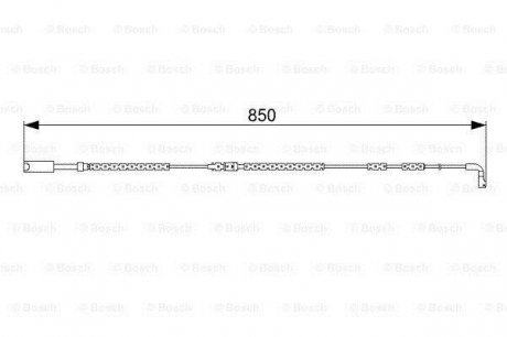 Датчик износа тормозных колодок BOSCH 1987473030 (фото 1)